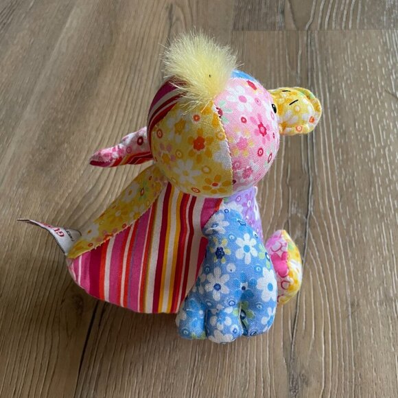 Gund Fanciful Collection Plush Small Duck Colorful Patchwork 7" tall - Picture 2 of 4